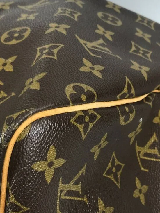 Louis Vuitton Boston Bag Keepall 55 Monogram Canvas Brown - Picture 6 of 9